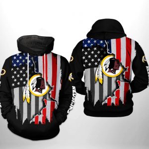 Washington Redskins NFL US Flag Team 3D Printed Hoodie/Zipper Hoodie