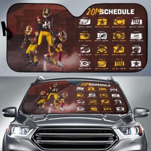 Washington Redskins Schedule 2019 Car Auto Sun Shade
