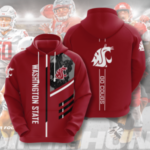 Washington State American Football 3D Printed Hoodie/Zipper Hoodie