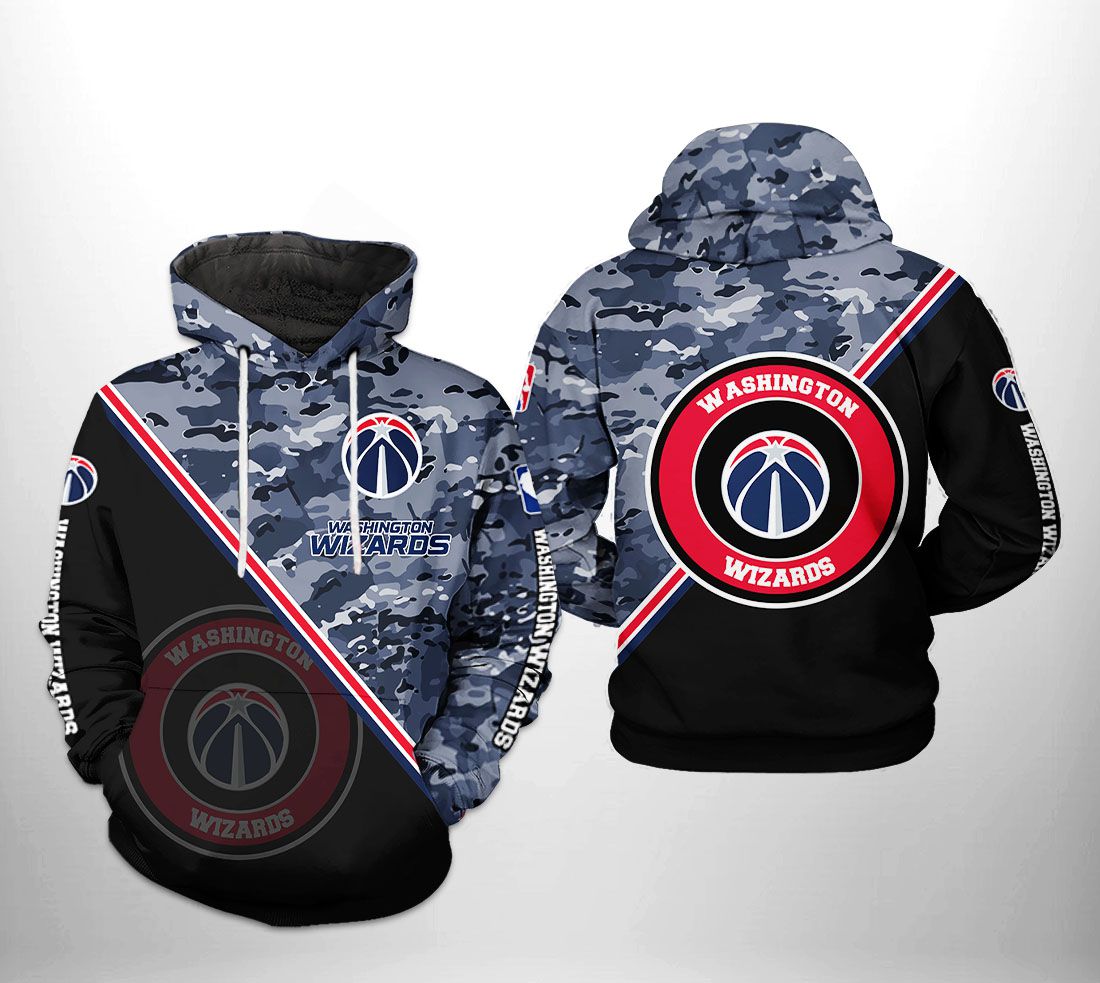 Washington Wizards NBA US Camo Team 3D Printed Hoodie/Zipper Hoodie Washington Wizards NBA US Camo Team 3D Printed Hoodie/Zipper Hoodie