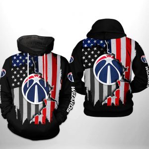 Washington Wizards NBA US Flag Team 3D Printed Hoodie/Zipper Hoodie