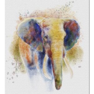 Water Painting Elephant Jigsaw Puzzle Set