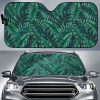 Watercolor Tropical Leaf Car Auto Sun Shade