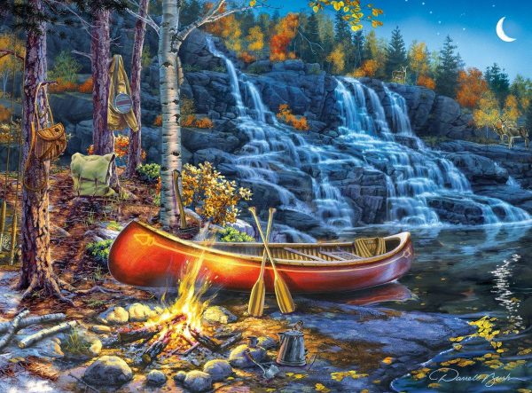 Waterfall Night Jigsaw Puzzle Set