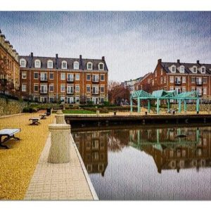 Waterfront Apartments At Potomac River Jigsaw Puzzle Set