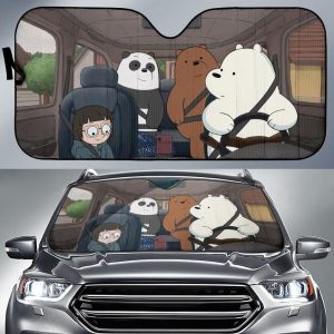 We Bare Bear Car Auto Sun Shade