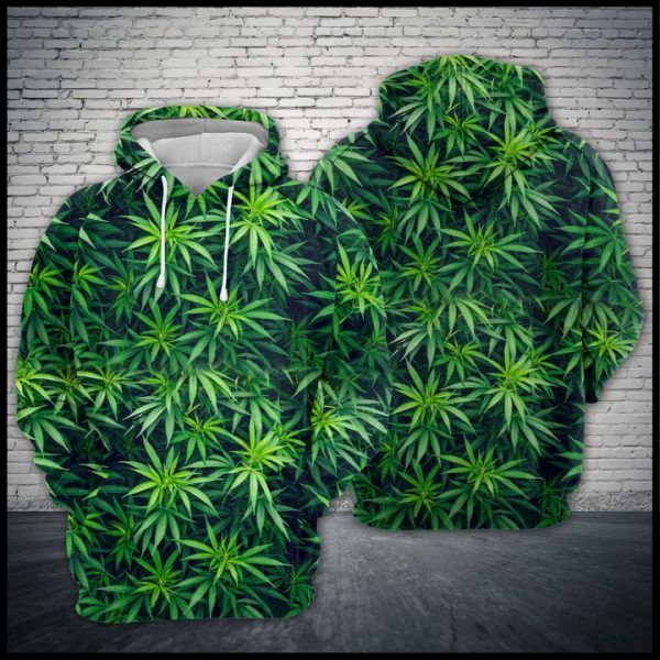 Weed Leaf 3D Printed Hoodie/Zipper Hoodie
