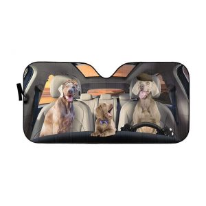 Weimaraner Dogs Car Auto Sun Shade