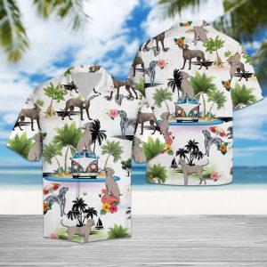 Weimaraner Vacation Hawaiian Shirt Summer Button Up