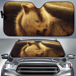 Werewolf Arctic Wolfs Car Auto Sun Shade
