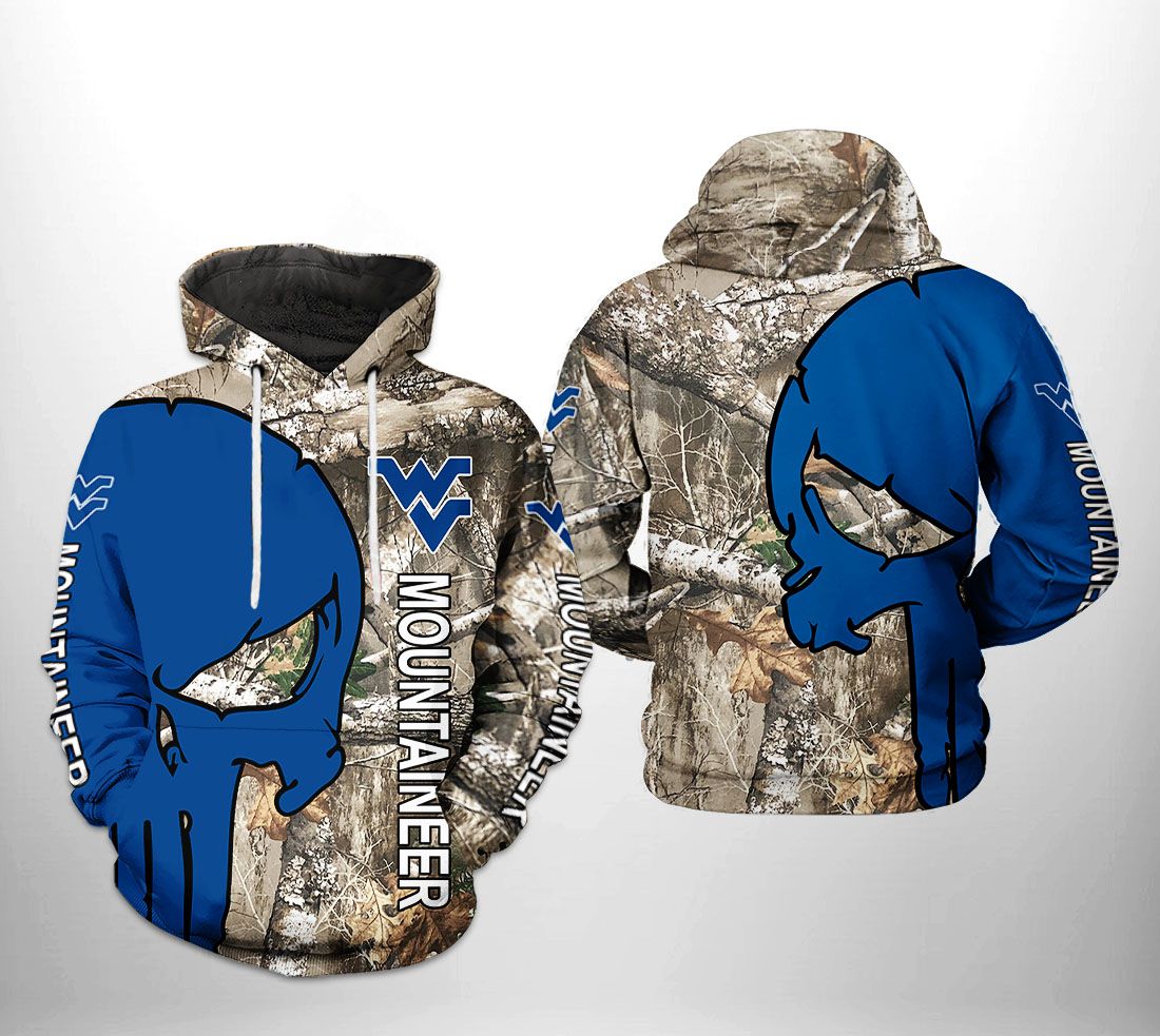 West Virginia Mountaineer NCAA Camo Veteran Hunting 3D Printed Hoodie/Zipper Hoodie West Virginia Mountaineer NCAA Camo Veteran Hunting 3D Printed Hoodie/Zipper Hoodie