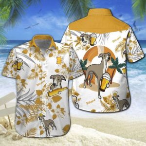 Whippet Beer Hawaiian Shirt Summer Button Up