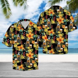 Whisky Colorful Floral Hawaiian Shirt Summer Button Up