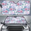White Fairy Rose Unicorn Car Auto Sun Shade