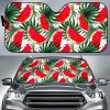White Palm Leaf Watermelon Car Auto Sun Shade