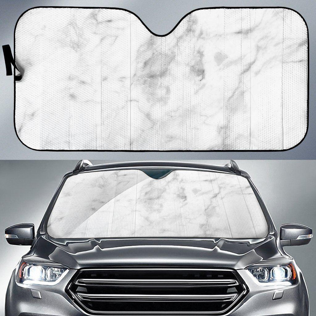 White Smoke Marble Car Auto Sun Shade White Smoke Marble Car Auto Sun Shade