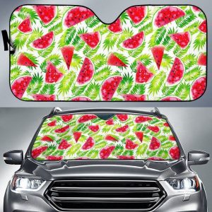 White Summer Watermelon Car Auto Sun Shade