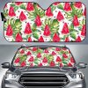 White Tropical Watermelon Car Auto Sun Shade
