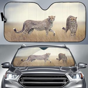 Wildlife Cheetah Car Auto Sun Shade