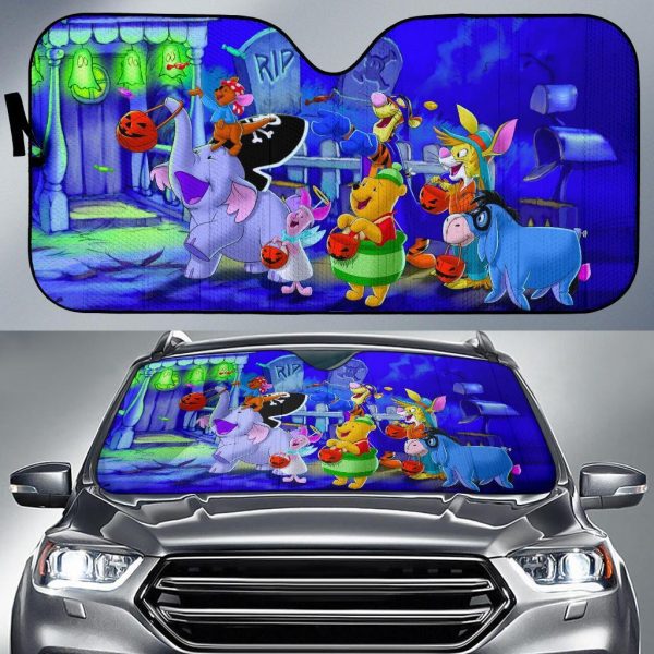 Winnie The Pooh Halloween Car Auto Sun Shade