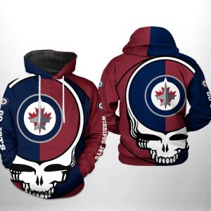 Winnipeg Jets NHL Grateful Dead 3D Printed Hoodie/Zipper Hoodie