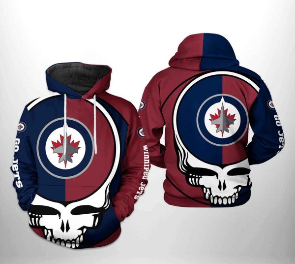 Winnipeg Jets NHL Grateful Dead 3D Printed Hoodie/Zipper Hoodie