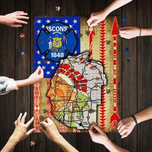 Wisconsin State Jigsaw Puzzle Set