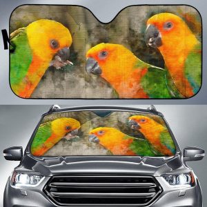 With Sun Parakeet Car Auto Sun Shade