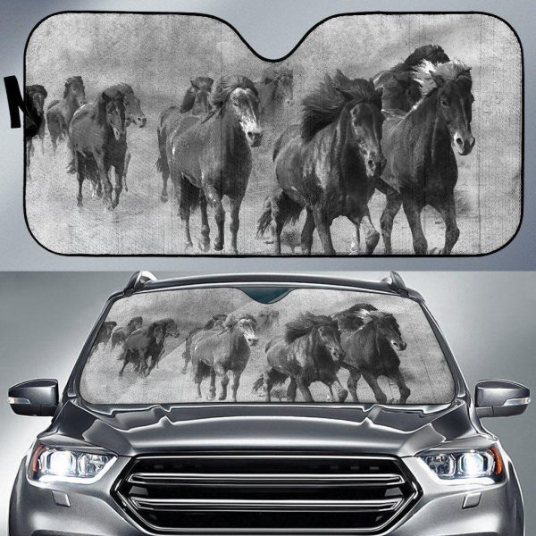 With Wild Horses Car Auto Sun Shade