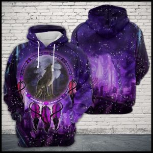 Wolf Dreamcatcher 3D Printed Hoodie/Zipper Hoodie