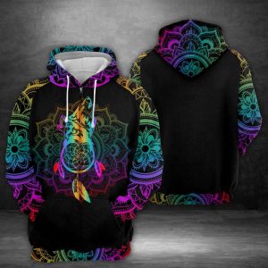 Wolf Dreamcatcher 3D Printed Hoodie/Zipper Hoodie