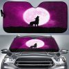 Wolf Howling At Moon Car Auto Sun Shade