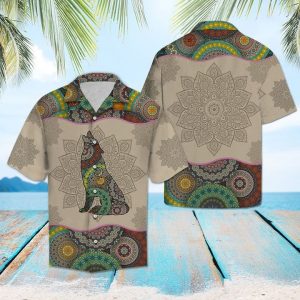 Wolf Mandala Hawaiian Shirt Summer Button Up