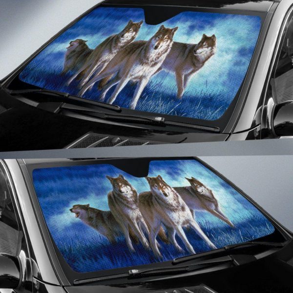 Wolf Pack Car Auto Sun Shade