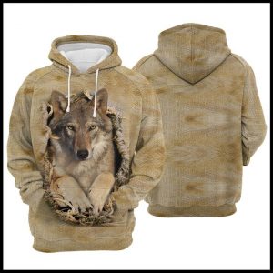 Wolf Scratch 3D Printed Hoodie/Zipper Hoodie