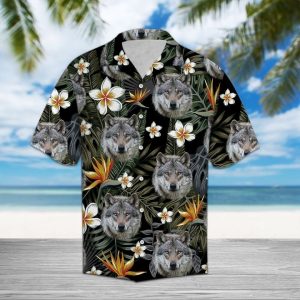 Wolves Hawaiian Shirt Summer Button Up