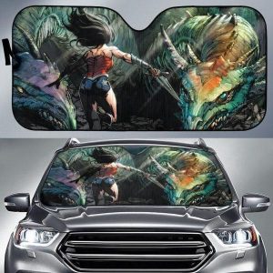 Wonder Woman Comic Car Auto Sun Shade