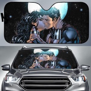 Wonder Woman Superman Car Auto Sun Shade