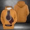Wooden Guitar 3D Printed Hoodie/Zipper Hoodie