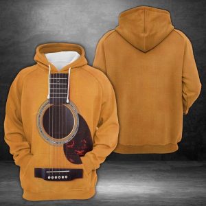 Wooden Guitar 3D Printed Hoodie/Zipper Hoodie