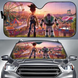 Woody And Buzz Lightyears Car Auto Sun Shade