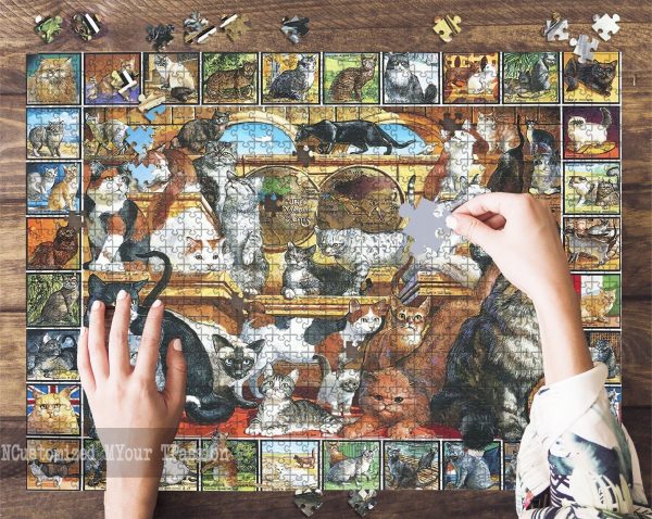 World Of Cats, World Of Cats, World Of Cats Lover Jigsaw Puzzle Set