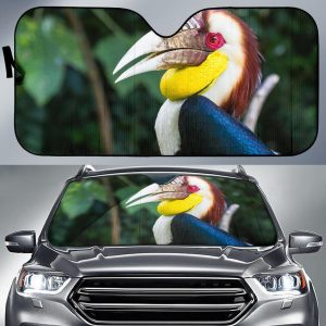 Wreathed Hornbill 5k Car Auto Sun Shade