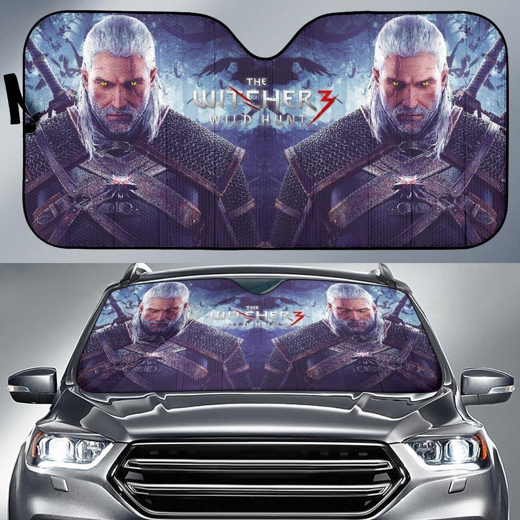 Yellow Eyes Geralt Of Rivia The Witcher Car Auto Sun Shade Yellow Eyes Geralt Of Rivia The Witcher Car Auto Sun Shade