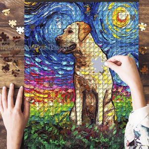 Yellow Labrador Jigsaw Puzzle Set