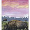 Yellowstone National Park Bison And Sunset Jigsaw Puzzle Set