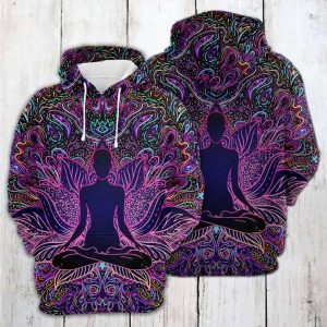 Yoga 3D Printed Hoodie/Zipper Hoodie