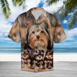 Yorkshire Terrier Great Hawaiian Shirt Summer Button Up