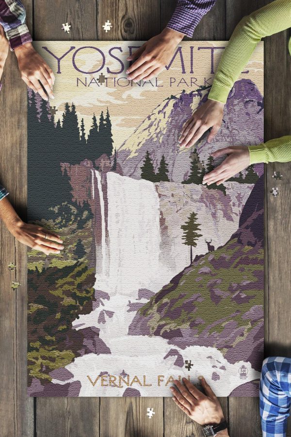 Yosemite National Park, California Vernal Falls Jigsaw Puzzle Set
