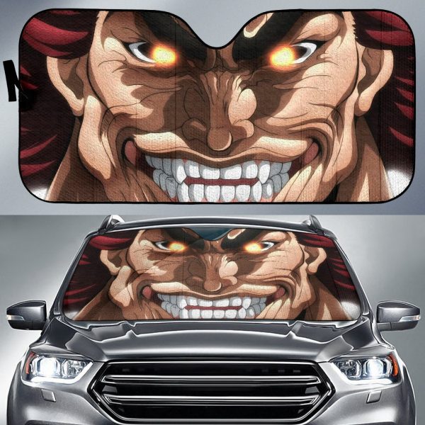 Yuijro Hanma Baki Anime Oil Pant Car Auto Sun Shade